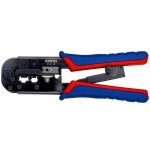 Crimpadora knipex 97 51 10 rj11-, rj45 negro, azul, rojo
