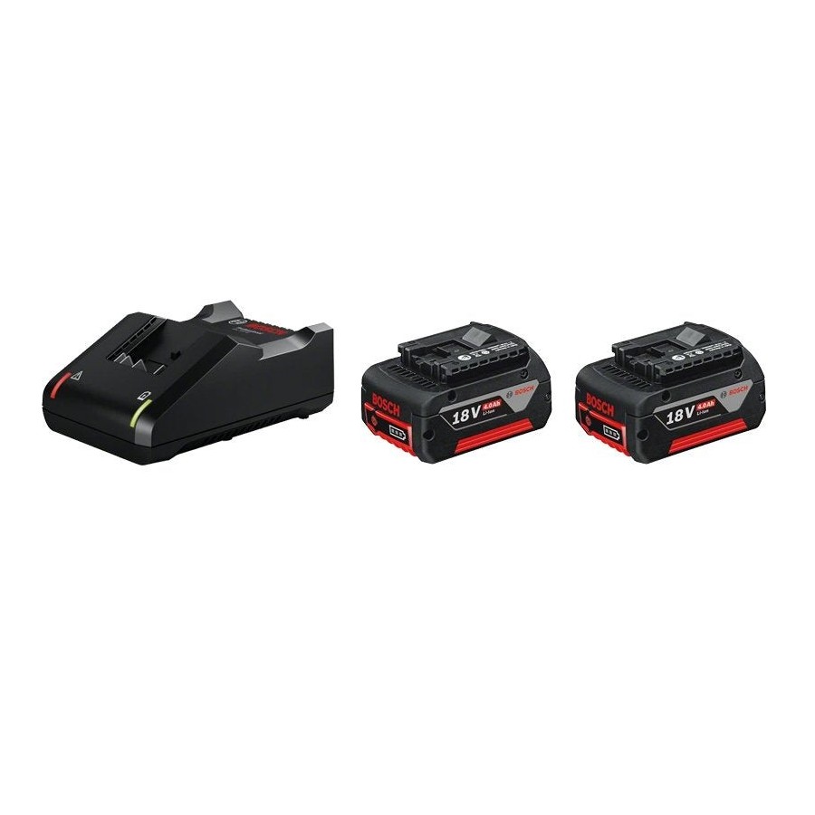 Juego de iniciación bosch 2x gba 18v 4.0ah + gal 18v-40 professional
