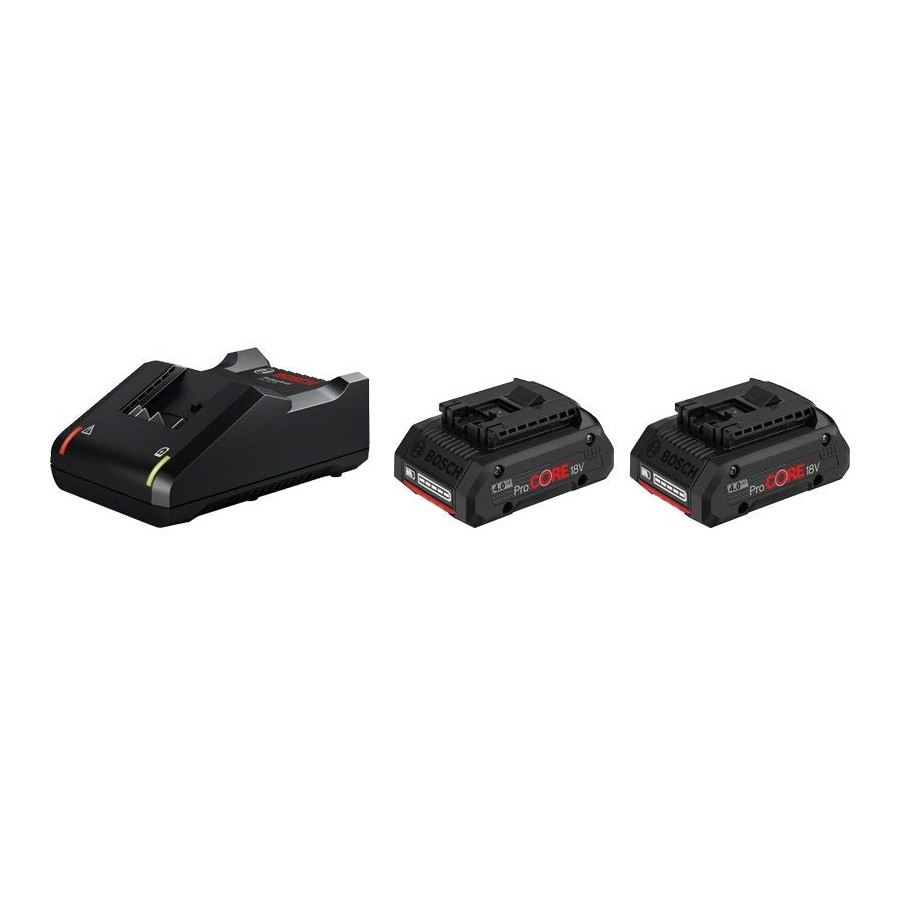 Juego de iniciación bosch 2x procore 18v 4.0ah + gal 18v-40 professional