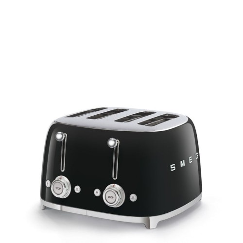 Smeg tsf03bleu tostador 4 rebanadas 950w negro