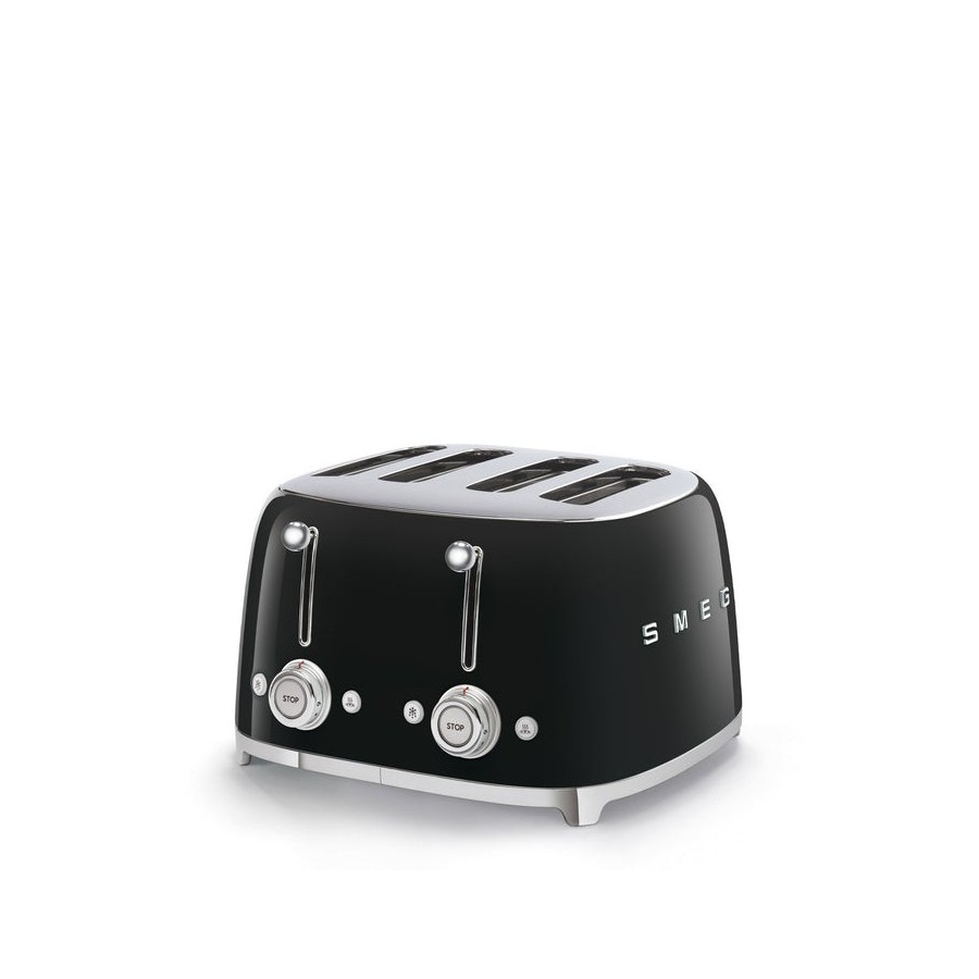 Smeg tsf03bleu tostador 4 rebanadas 950w negro