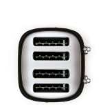 Smeg tsf03bleu tostador 4 rebanadas 950w negro