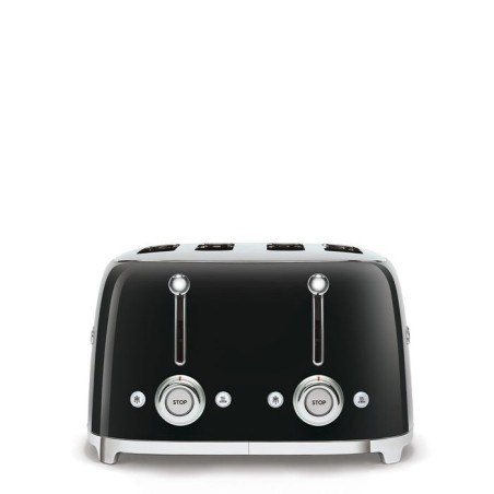 Smeg tsf03bleu tostador 4 rebanadas 950w negro