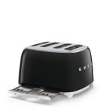 Smeg tsf03bleu tostador 4 rebanadas 950w negro