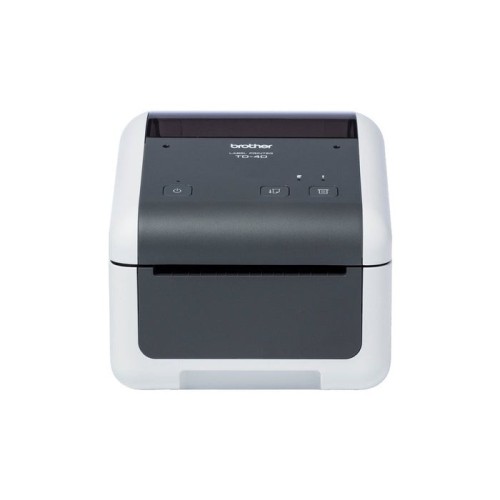 Impresora de etiquetas y tickets brother td-4420dn térmica directa ancho etiqueta 118mm usb-rs-232c blanca y negra