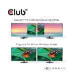 Club3d csv-1562 base para portátil y replicador de puertos acoplamiento negro