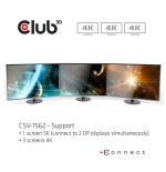 Club3d csv-1562 base para portátil y replicador de puertos acoplamiento negro