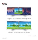 Club3d csv-1562 base para portátil y replicador de puertos acoplamiento negro