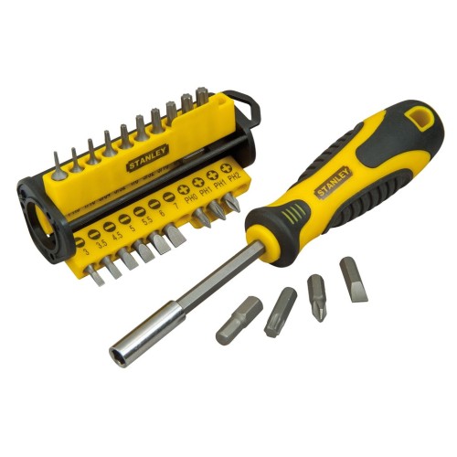 Stanley juego de destornilladores multibit, juego de puntas stht0-70885