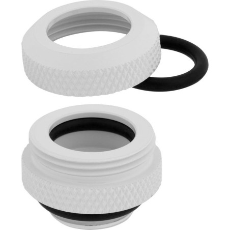 Corsair hydro x series xf hardline 12mm od pack de 4 blanco