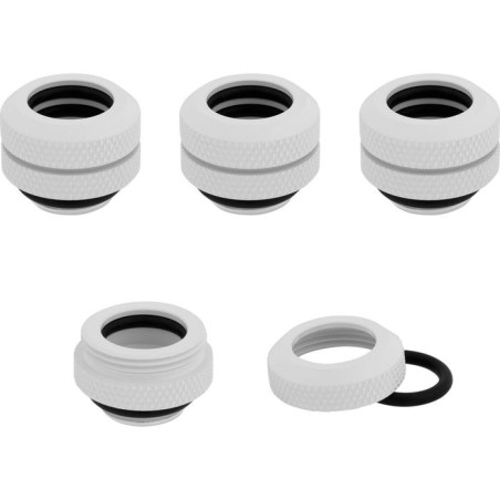 Corsair hydro x series xf hardline 12mm od pack de 4 blanco