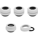 Corsair hydro x series xf hardline 12mm od pack de 4 blanco