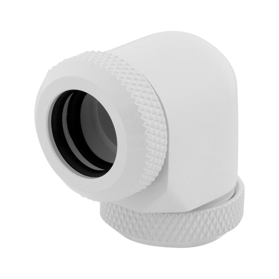 Corsair hydro x series xf hardline 90° 12mm od pack de 2 blanco