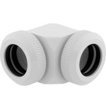 Corsair hydro x series xf hardline 90° 12mm od pack de 2 blanco