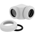 Corsair hydro x series xf hardline 90° 12mm od pack de 2 blanco