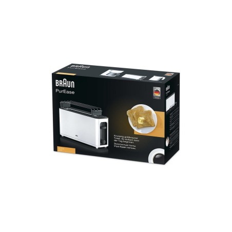 Tostadora delonghi purease toaster ht 3110 wh negro, blanco 1000 w