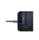 Baseus fish eye cable de carga / datos usb para lightning 2a 1m, negro