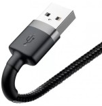Baseus cable usb 2.0 lightning 1.5a 2m (gris y negro)