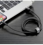 Baseus cable usb 2.0 lightning 1.5a 2m (gris y negro)