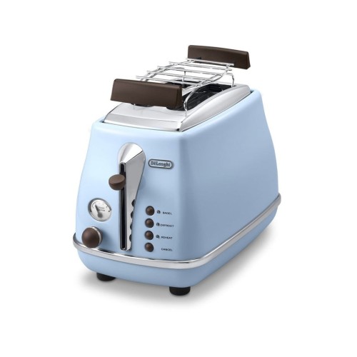 Delonghi ctov 2103.az icona vintage tostadora 2 ranuras 900w azul