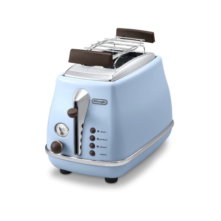 Delonghi ctov 2103.az icona vintage tostadora 2 ranuras 900w azul
