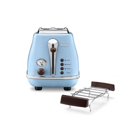 Delonghi ctov 2103.az icona vintage tostadora 2 ranuras 900w azul