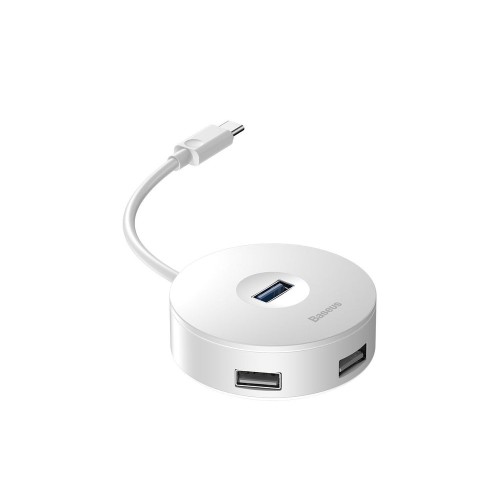 Hub baseus cahub-g02 usb-c (3x usb 2.0 1x usb 3.0 color blanco)