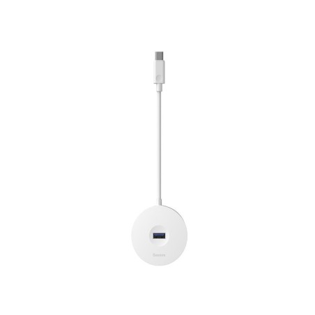 Hub baseus cahub-g02 usb-c (3x usb 2.0 1x usb 3.0 color blanco)
