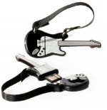 Pendrive 32gb tech one tech guitarra black and white usb 2.0