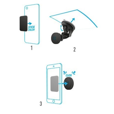 Mobilis 044006 soporte teléfono móvil/smartphone, navegante negro soporte pasivo