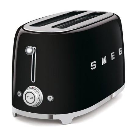 Tostadora smeg tsf02bleu 2 ranuras largas 1500w negra