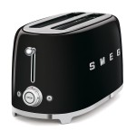 Tostadora smeg tsf02bleu 2 ranuras largas 1500w negra