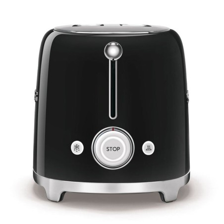 Tostadora smeg tsf02bleu 2 ranuras largas 1500w negra