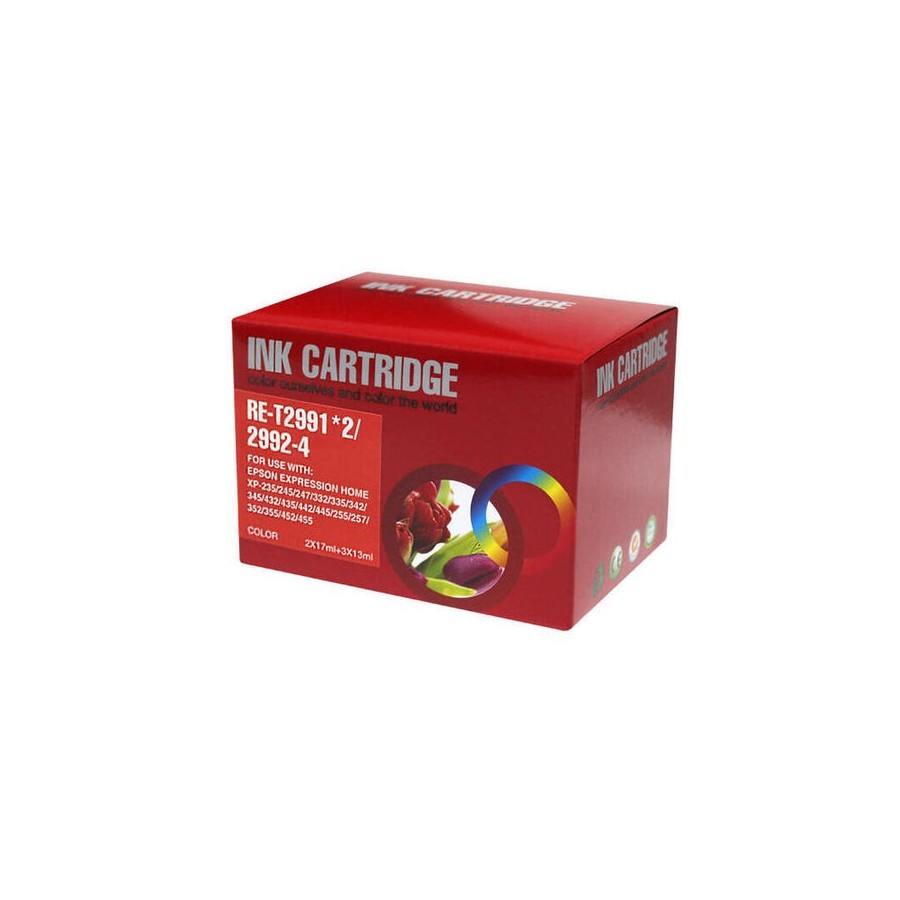 Tinta compatible para epson t2996/t2986 multipack de 5 cartuchos de tinta compatible