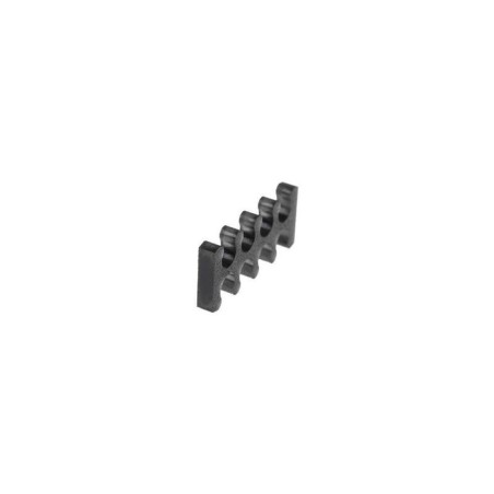Alphacool eiskamm x8 - 3mm, guía de cable negro, 4 piezas