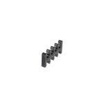 Alphacool eiskamm x8 - 3mm, guía de cable negro, 4 piezas