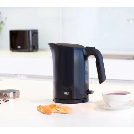 Hervidor de agua braun wk 3000 bk 1 l negro 2200 w