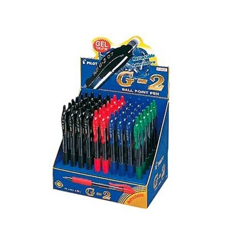 Expositor 60 boligrafos g-2 pilot  expositor 60 boligrafos g-2 pilot bl-g2-7-60dpk