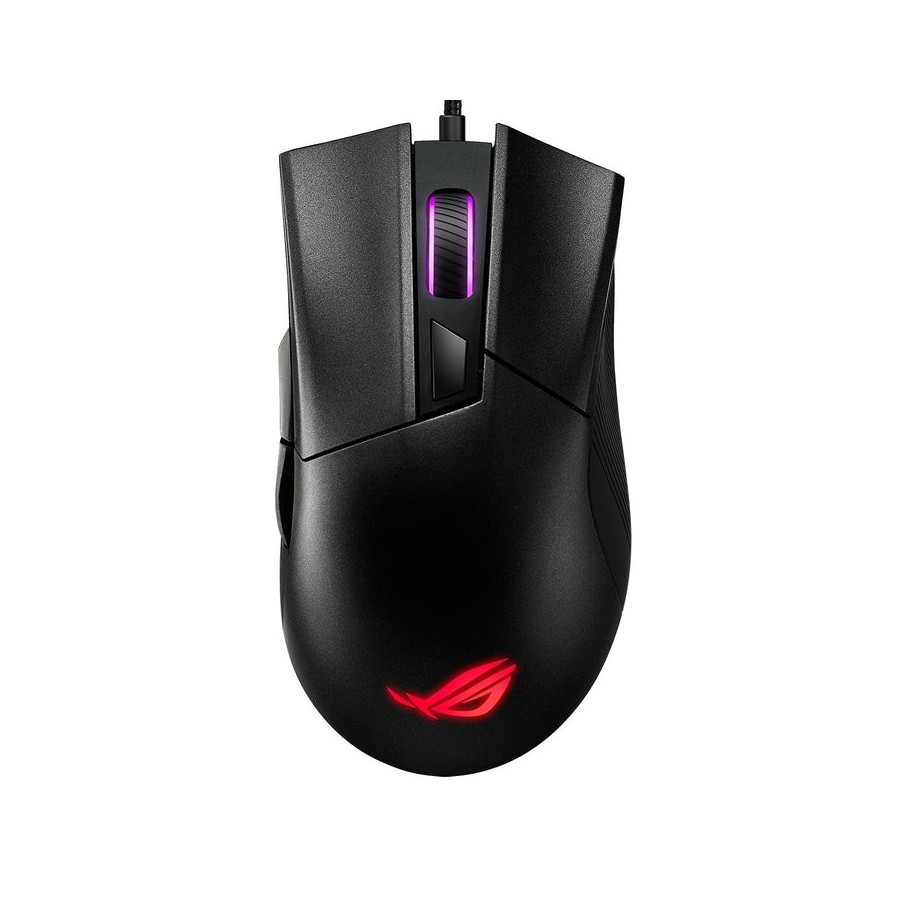 Raton asus rog gladius ii core 6200dpi / 6 botones / retroiluminado / usb