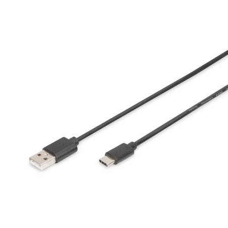 Digitus cable usb a usb type-c 2.0 1m negro