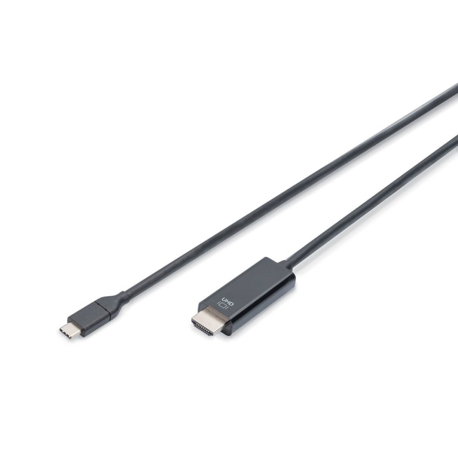 Digitus cable usb-c a hdmi 4k macho/macho 2m negro