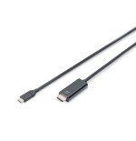 Digitus cable usb-c a hdmi 4k macho/macho 2m negro