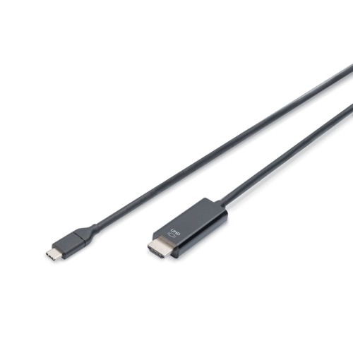 Digitus cable usb-c a hdmi 4k macho/macho 5m negro