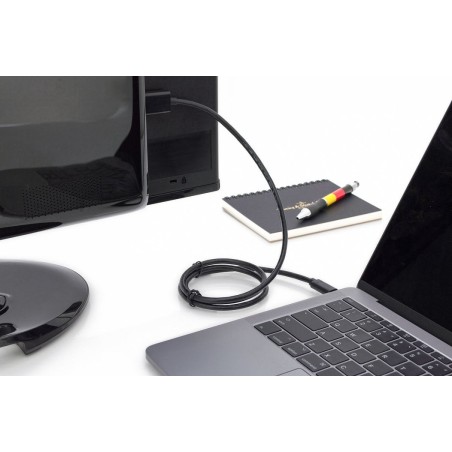 Digitus cable usb-c a hdmi 4k macho/macho 5m negro