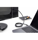 Digitus cable usb-c a hdmi 4k macho/macho 5m negro