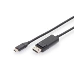 Digitus cable usb-c a displayport macho/macho 2m negro