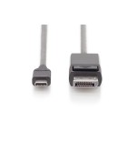 Digitus cable usb-c a displayport macho/macho 2m negro