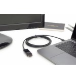 Digitus cable usb-c a displayport macho/macho 2m negro
