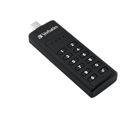 Pendrive verbatim 128gb 3.0 typ a keypad secure drive aes