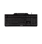 Cherry kc 1000 sc teclado usb qwerty inglés de ee. uu. negro